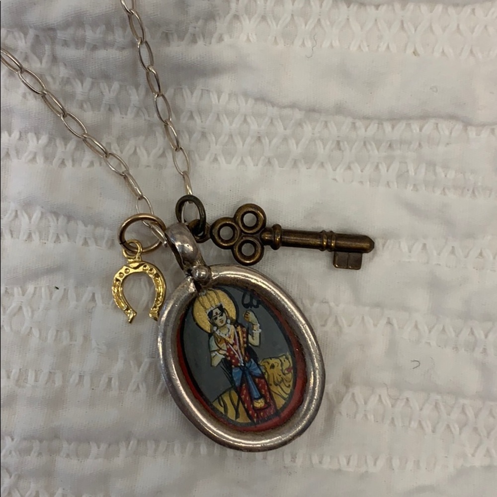 Sterling silver goddess necklace